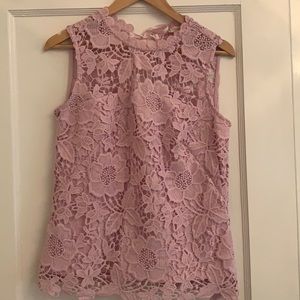 Sleeveless embroidered blouse